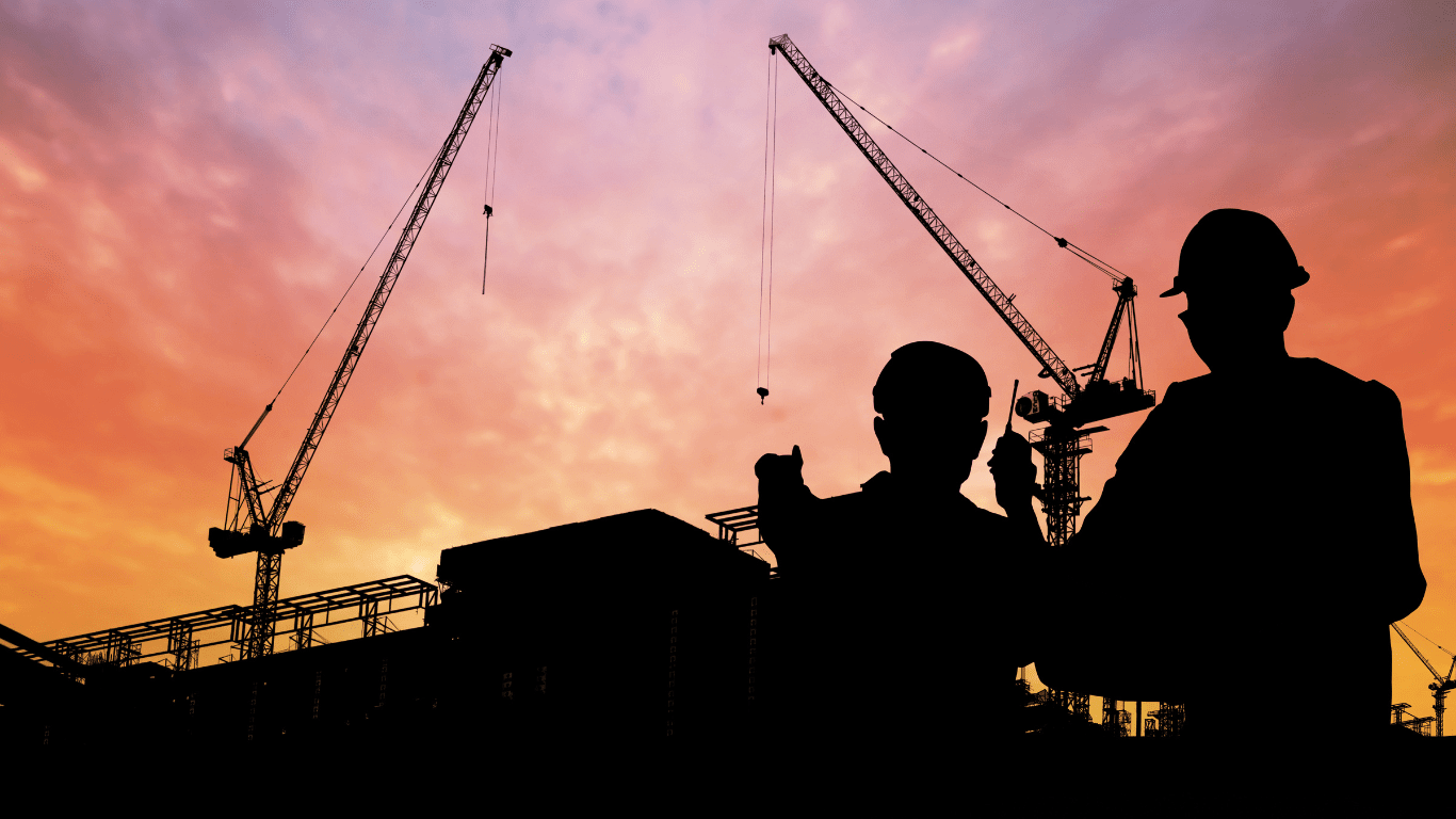 two people in taking in-charge in building infastracture