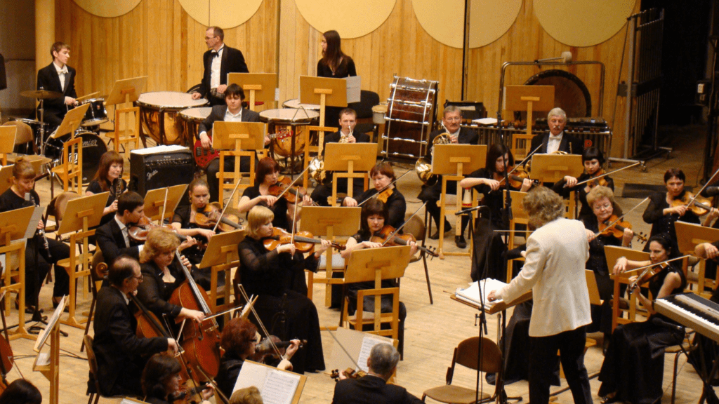 group of musician in a classical orchestra