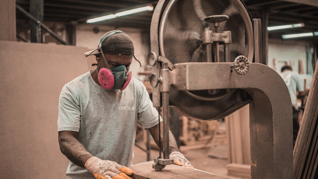 a man working in the manufacturing industry