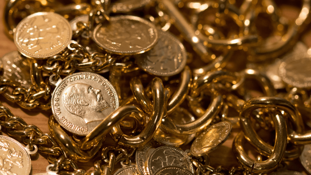 plenty of gold treasure